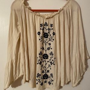 Cream colored blouse